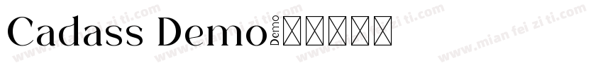 Cadass Demo字体转换